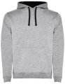 Heren Hoodie Urban Rolly SU1067 grijs-zwart